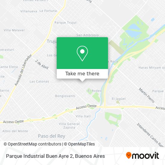 Parque Industrial Buen Ayre 2 map