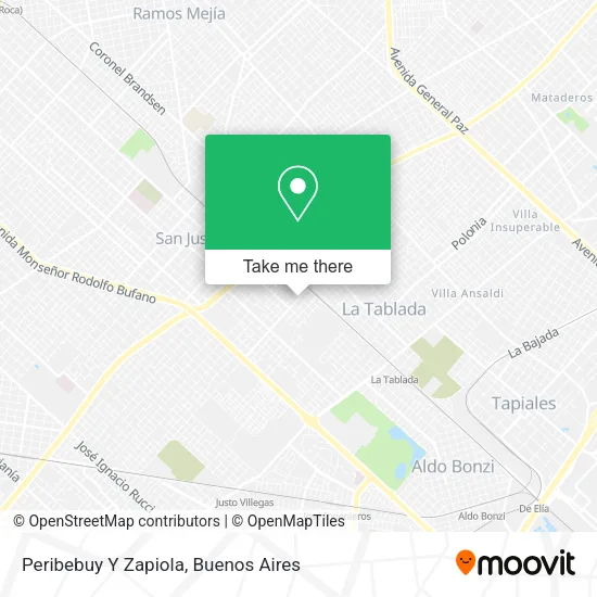Mapa de Peribebuy Y Zapiola