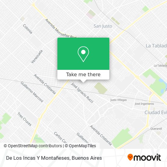 Mapa de De Los Incas Y Montañeses
