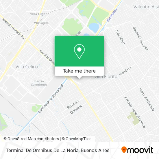 Mapa de Terminal De Ómnibus De La Noria
