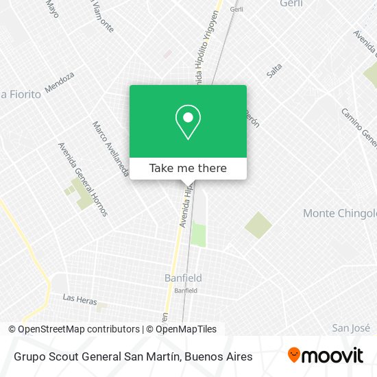 Grupo Scout General San Martín map