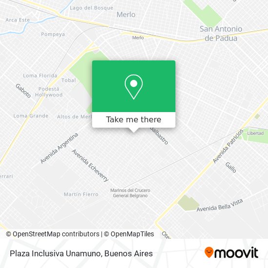 Mapa de Plaza Inclusiva Unamuno