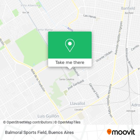 Mapa de Balmoral Sports Field