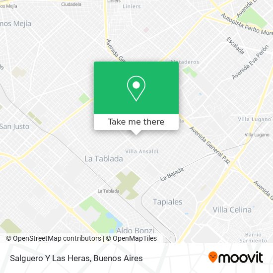 Salguero Y Las Heras map