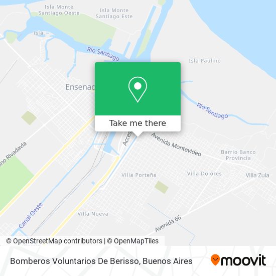 Bomberos Voluntarios De Berisso map