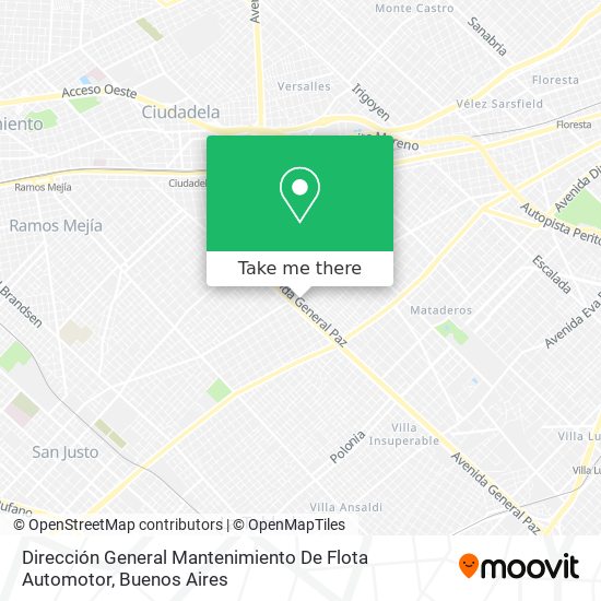 Dirección General Mantenimiento De Flota Automotor map