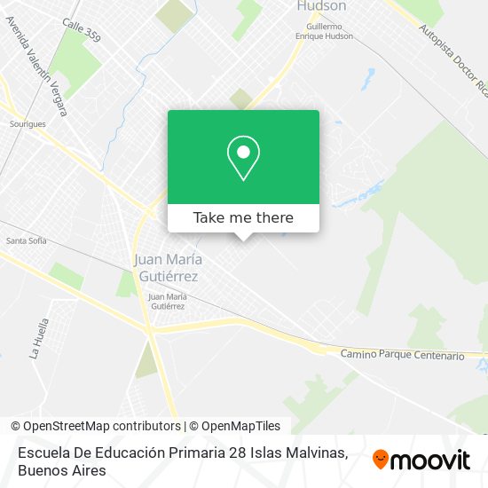 Mapa de Escuela De Educación Primaria 28 Islas Malvinas