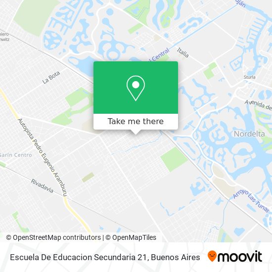 Escuela De Educacion Secundaria 21 map