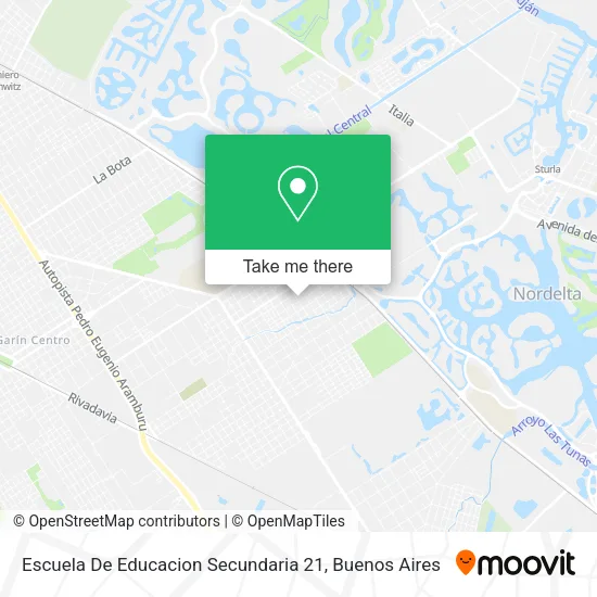 Escuela De Educacion Secundaria 21 map