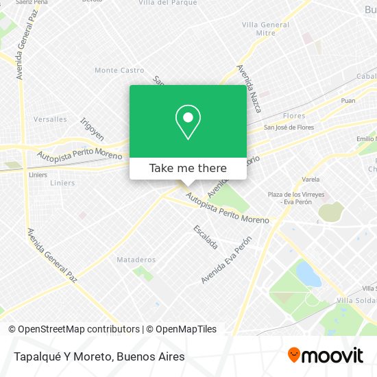 Tapalqué Y Moreto map
