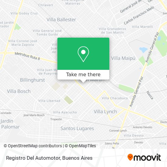 Registro Del Automotor map