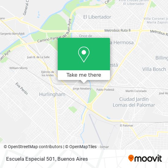 Mapa de Escuela Especial 501