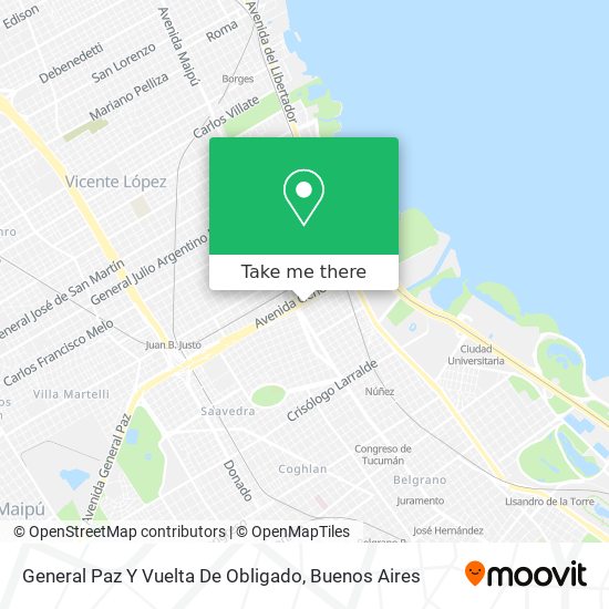 General Paz Y Vuelta De Obligado map