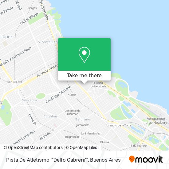 Pista De Atletismo ""Delfo Cabrera"" map