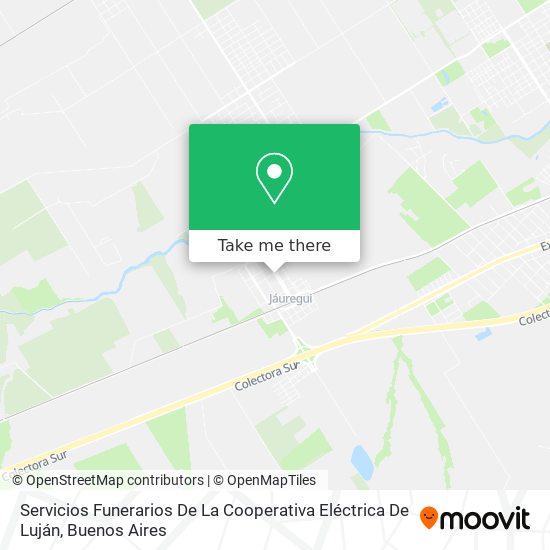 Servicios Funerarios De La Cooperativa Eléctrica De Luján map