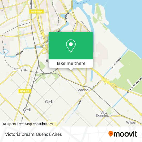 Victoria Cream map