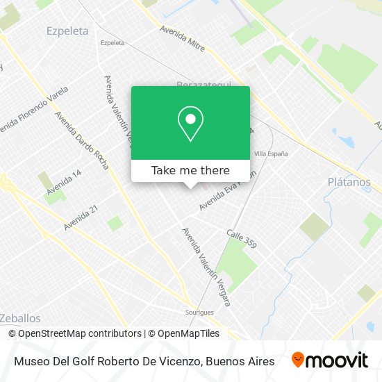 Museo Del Golf Roberto De Vicenzo map