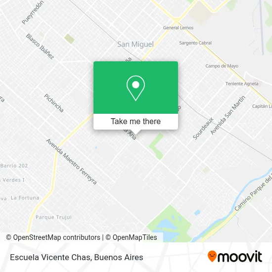 Escuela Vicente Chas map