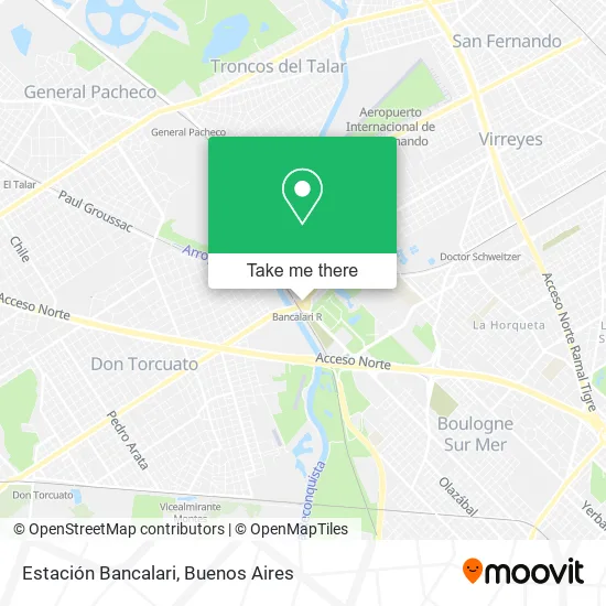 Mapa de Estación Bancalari