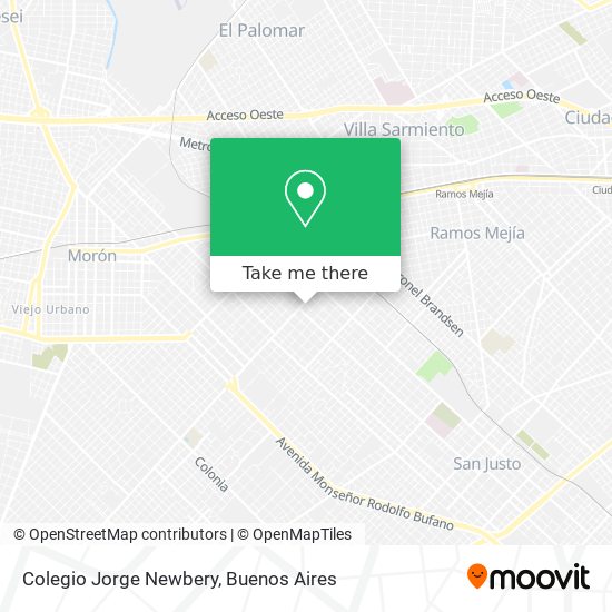 Colegio Jorge Newbery map