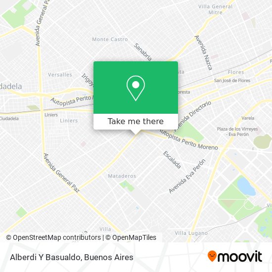 Alberdi Y Basualdo map