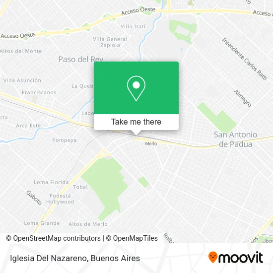 Iglesia Del Nazareno map