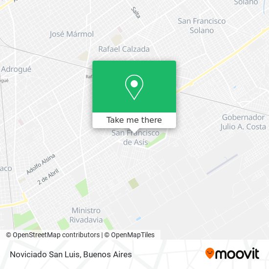 Noviciado San Luis map