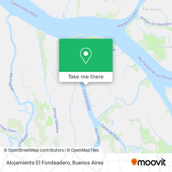 Alojamiento El Fondeadero map