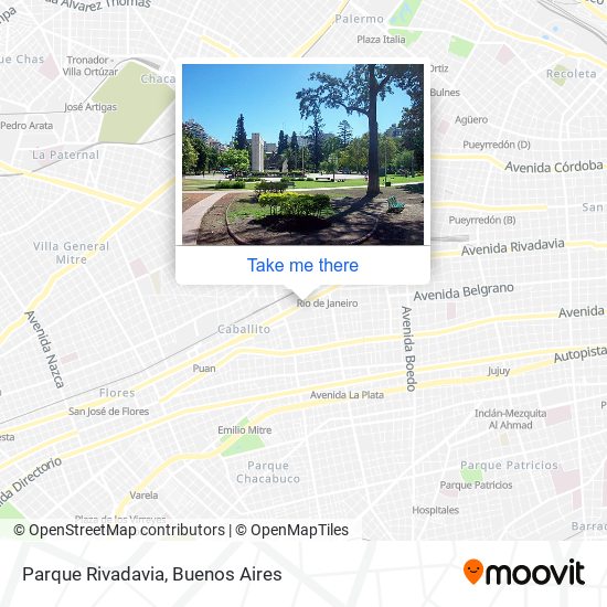 Parque Rivadavia map