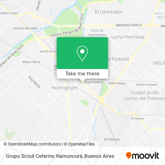 Mapa de Grupo Scout Ceferino Namuncurá