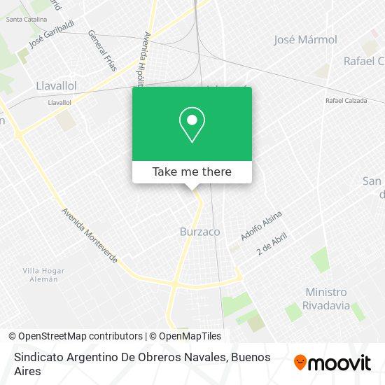 Mapa de Sindicato Argentino De Obreros Navales