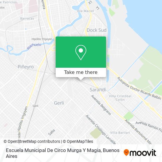 Escuela Municipal De Circo Murga Y Magia map