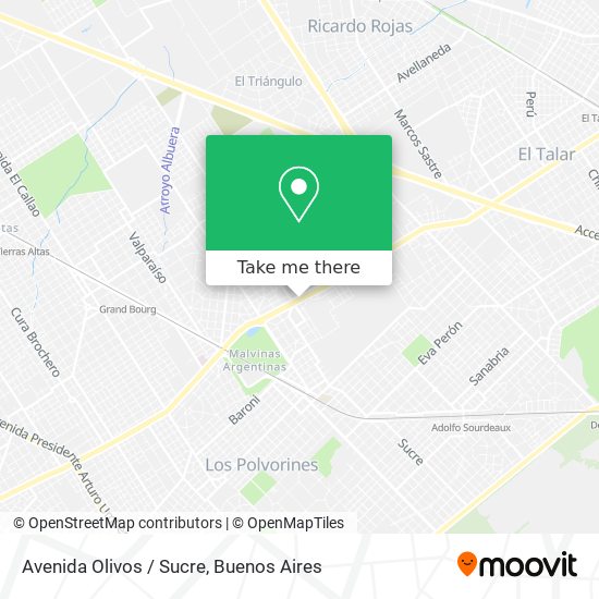 Avenida Olivos / Sucre map
