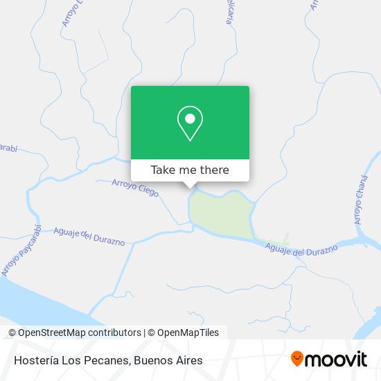 Hostería Los Pecanes map