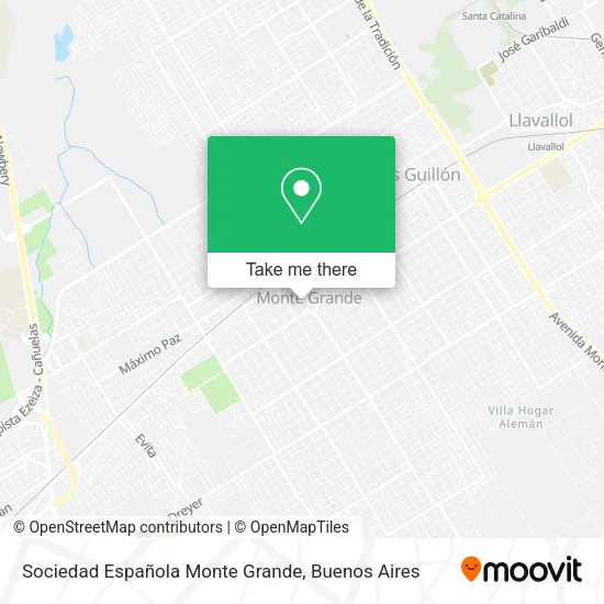 Mapa de Sociedad Española Monte Grande