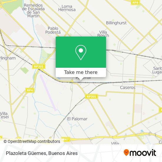 Plazoleta Güemes map