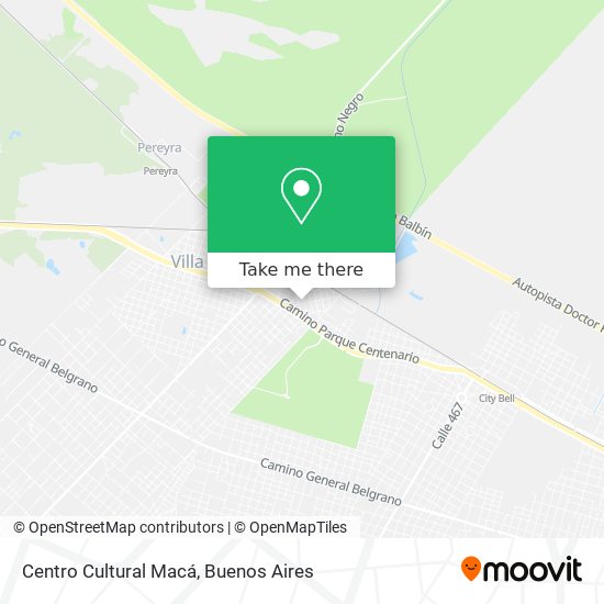 Mapa de Centro Cultural Macá