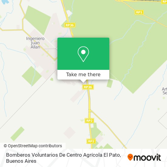 Bomberos Voluntarios De Centro Agrícola El Pato map