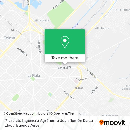 Plazoleta Ingeniero Agrónomo Juan Ramón De La Llosa map