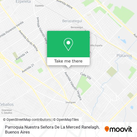 Parroquia Nuestra Señora De La Merced Ranelagh map