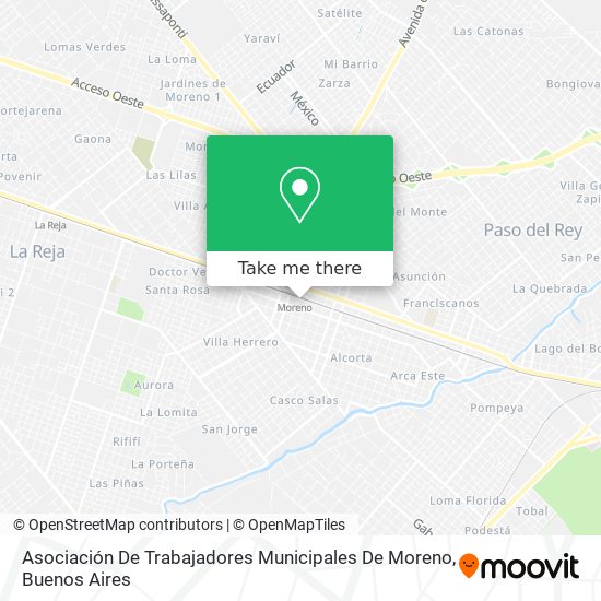 Asociación De Trabajadores Municipales De Moreno map