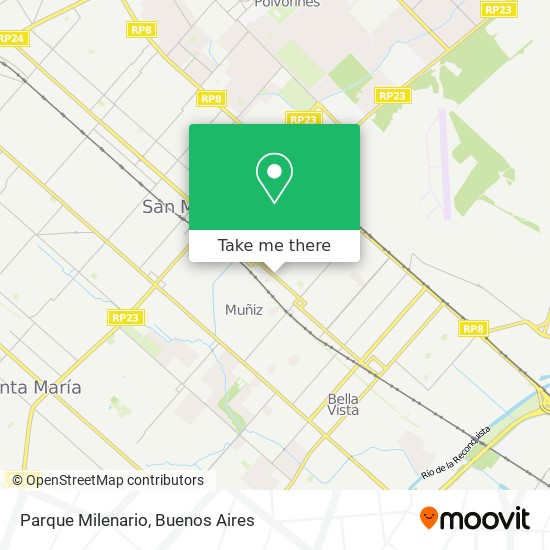 Parque Milenario map