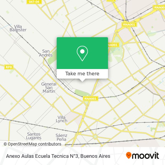 Anexo Aulas Ecuela Tecnica N°3 map