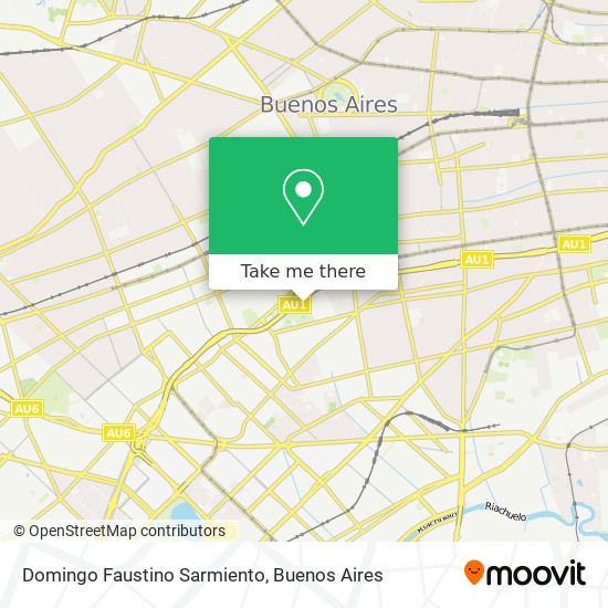 Mapa de Domingo Faustino Sarmiento