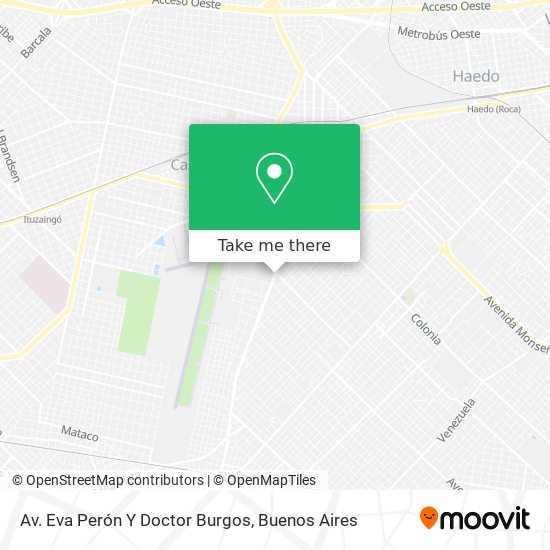 Mapa de Av. Eva Perón Y Doctor Burgos