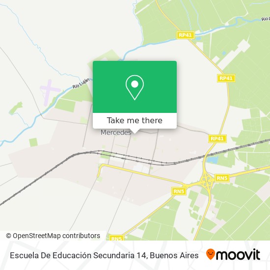 Mapa de Escuela De Educación Secundaria 14