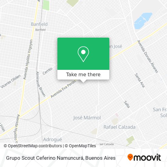 Grupo Scout Ceferino Namuncurá map