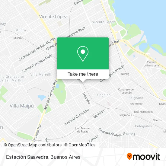 Estación Saavedra map