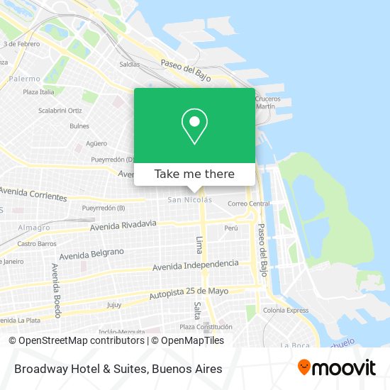 Mapa de Broadway Hotel & Suites