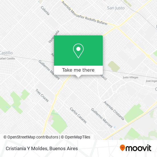 Cristianía Y Moldes map